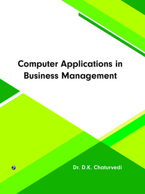 cover image of Computer Applications in Business Management